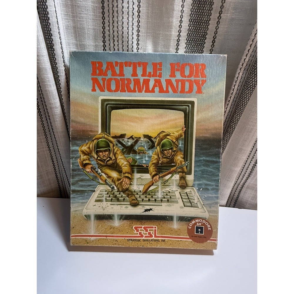 1981 BATTLE FOR‎ NORMANDY SSI Atari Apple II Game Strategic Simulations INC